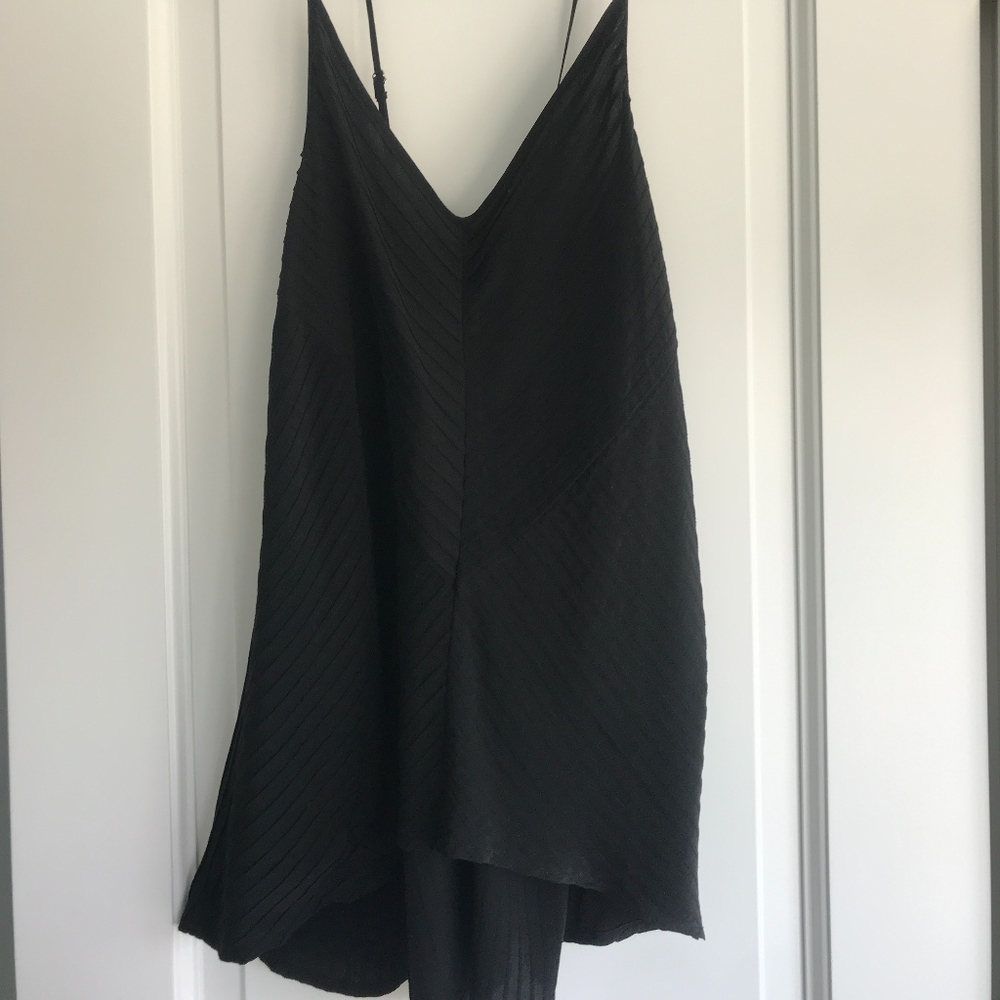 Madison Marcus Silk Cross Back Tank Top